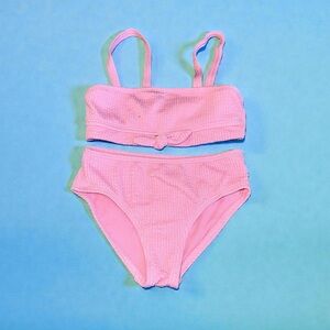 Pink Two-Piece Swimsuit Wonder Nation Girls Small (6/6X)